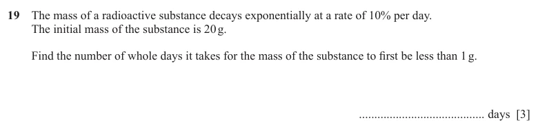 Question 19 - Cambridge IGCSE Maths Past Papers - Extended Calculator - Paper 4 - TZ1 November 2025