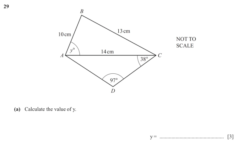 Question 29(a) - Cambridge IGCSE Maths Past Papers - Extended Calculator - Paper 4 - TZ1 November 2025