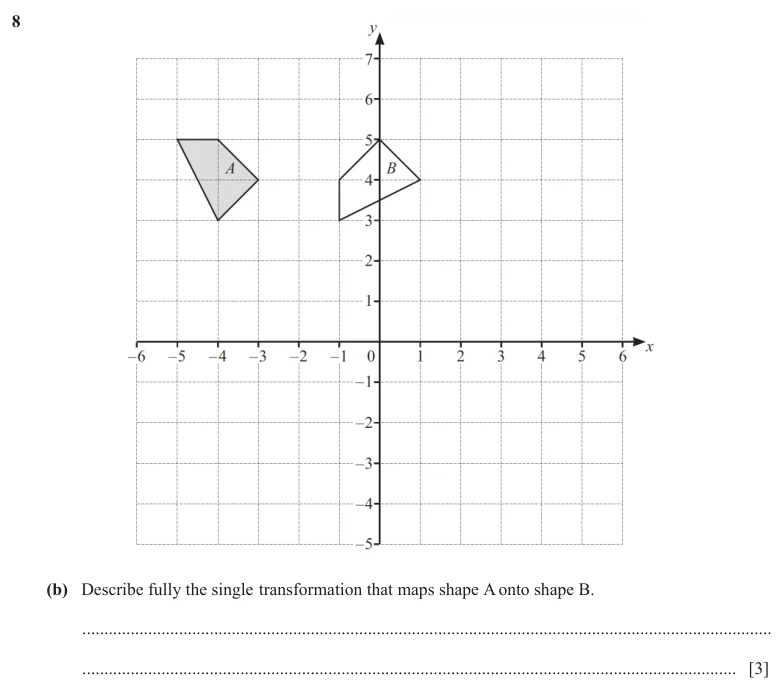 Question 8(b) - Cambridge IGCSE Maths Past Papers - Extended Calculator - Paper 4 - TZ2 November 2025
