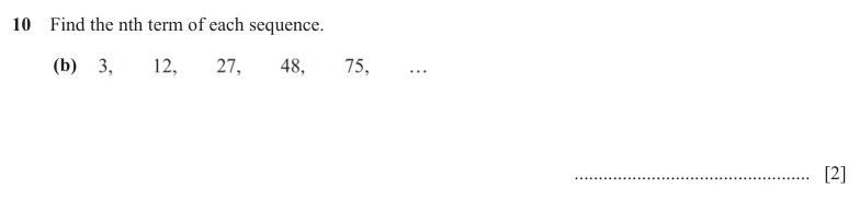 Question 10(b) - Cambridge IGCSE Maths Past Papers - Extended Calculator - Paper 4 - TZ2 November 2025