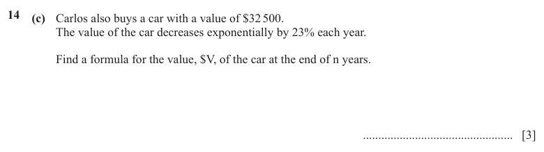 Question 14(c) - Cambridge IGCSE Maths Past Papers - Extended Calculator - Paper 4 - TZ2 November 2025