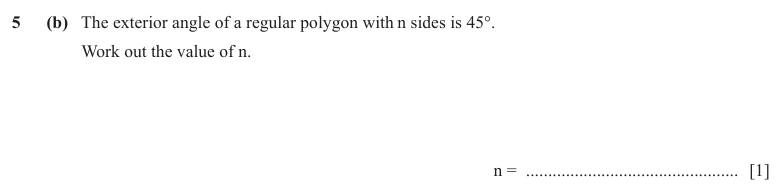 Question 5(b) - Cambridge IGCSE Maths Past Papers - Extended Calculator - Paper 4 - TZ3 November 2025
