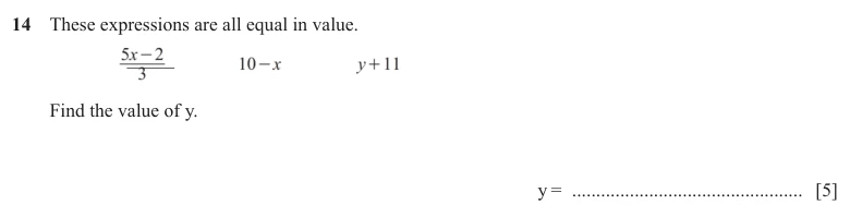 Question 14 - Cambridge IGCSE Maths Past Papers - Extended Calculator - Paper 4 - TZ3 November 2025