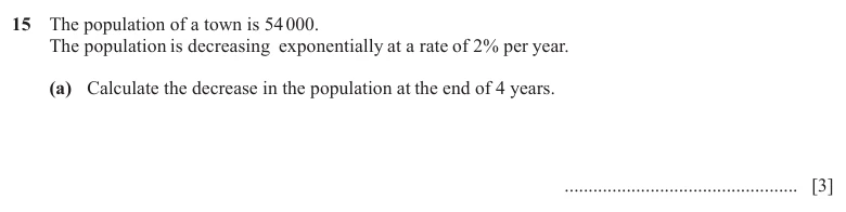 Question 15(a) - Cambridge IGCSE Maths Past Papers - Extended Calculator - Paper 4 - TZ3 November 2025
