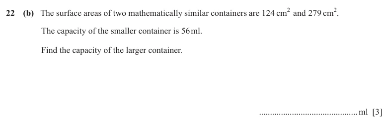 Question 22(b) - Cambridge IGCSE Maths Past Papers - Extended Calculator - Paper 4 - TZ3 November 2025
