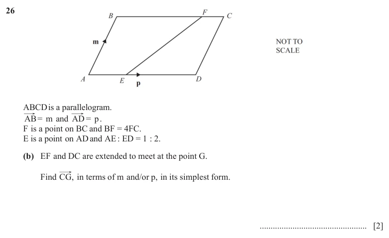 Question 26(b) - Cambridge IGCSE Maths Past Papers - Extended Calculator - Paper 4 - TZ3 November 2025