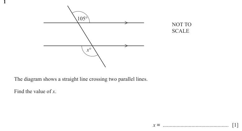 Question 1 - Cambridge IGCSE Maths Past Papers - Extended Non Calculator - Paper 2 - TZ1 November 2023