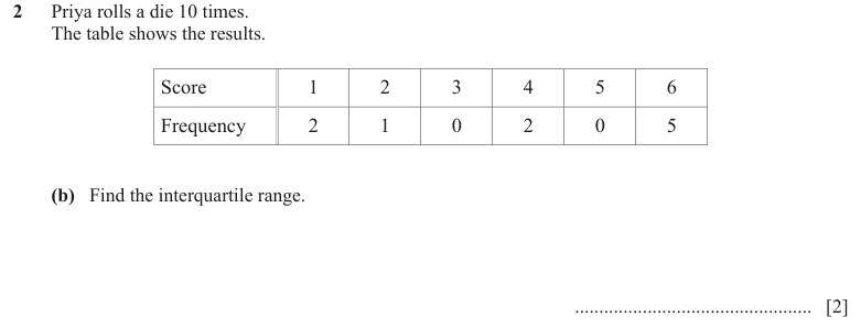 Question 2(b) - Cambridge IGCSE Maths Past Papers - Extended Non Calculator - Paper 2 - TZ1 November 2023