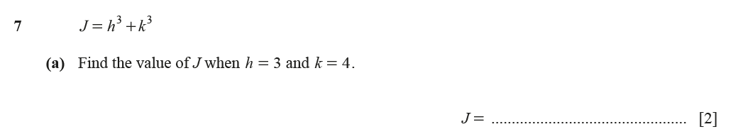 Question 7(a) - Cambridge IGCSE Maths Past Papers - Extended Non Calculator - Paper 2 - TZ1 November 2023