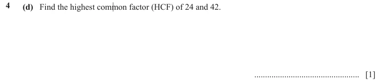 Question 4(d) - Cambridge IGCSE Maths Past Papers - Extended Non Calculator - Paper 2 - TZ1 November 2023