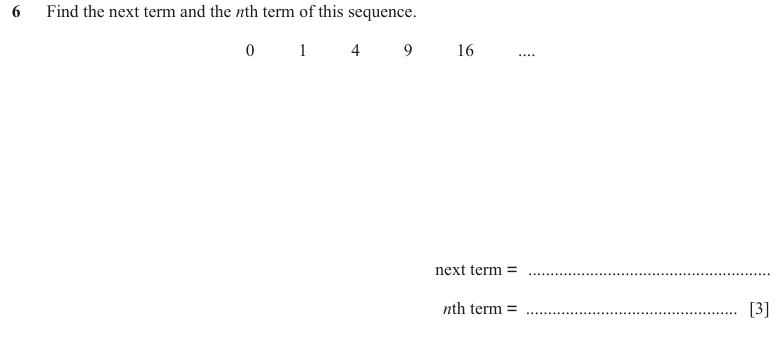 Question 6 - Cambridge IGCSE Maths Past Papers - Extended Non Calculator - Paper 2 - TZ1 November 2023