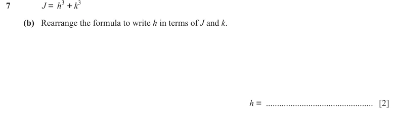 Question 7(b) - Cambridge IGCSE Maths Past Papers - Extended Non Calculator - Paper 2 - TZ1 November 2023