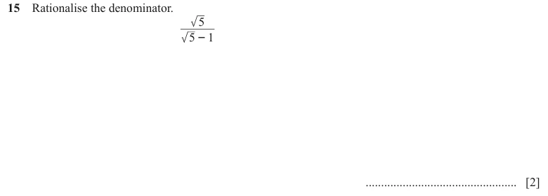 Question 15 - Cambridge IGCSE Maths Past Papers - Extended Non Calculator - Paper 2 - TZ1 November 2023