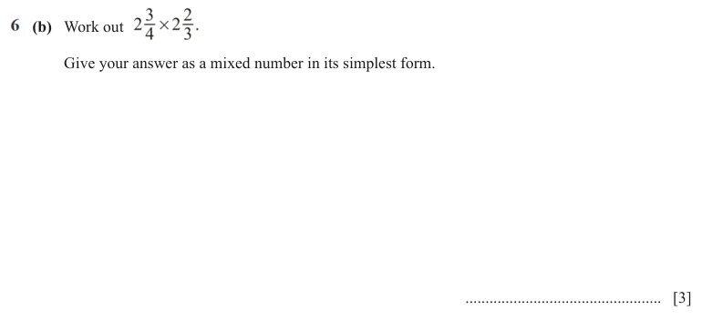 Question 6(b) - Cambridge IGCSE Maths Past Papers - Extended Non Calculator - Paper 2 - TZ2 November 2023