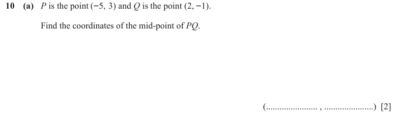 Question 10(a) - Cambridge IGCSE Maths Past Papers - Extended Non Calculator - Paper 2 - TZ2 November 2023