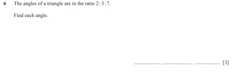 Question 6 - Cambridge IGCSE Maths Past Papers - Extended Non Calculator - Paper 2 - TZ3 November 2023