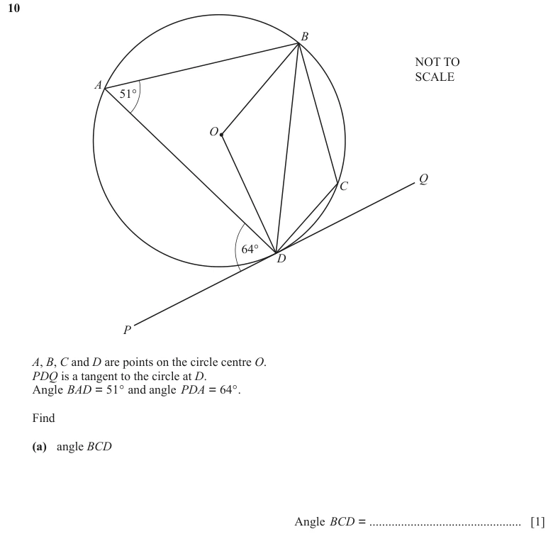 Question 10(a) - Cambridge IGCSE Maths Past Papers - Extended Non Calculator - Paper 2 - TZ3 November 2023