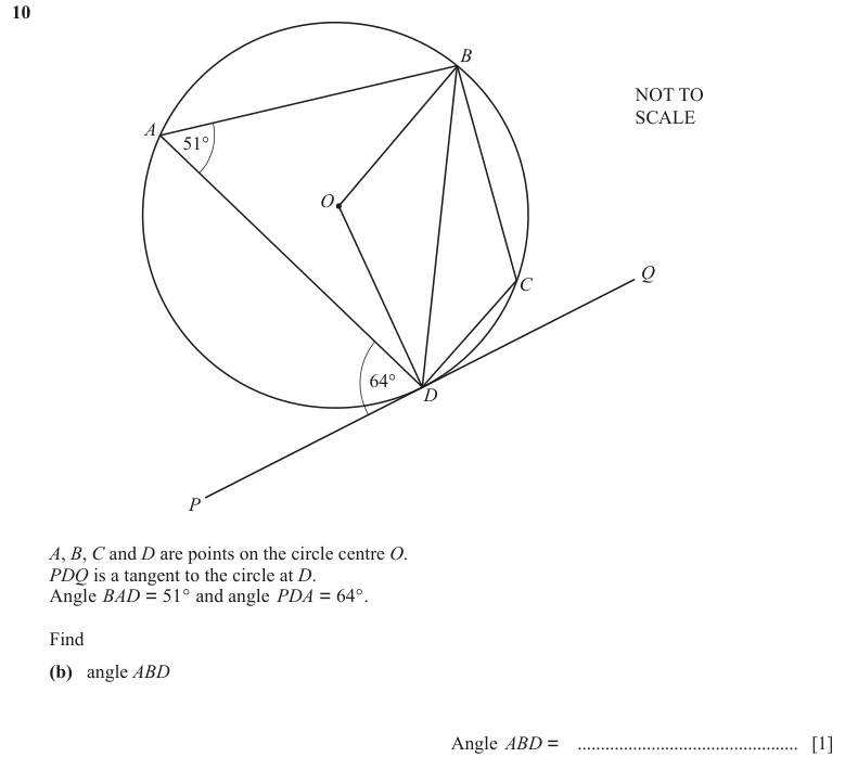 Question 10(b) - Cambridge IGCSE Maths Past Papers - Extended Non Calculator - Paper 2 - TZ3 November 2023