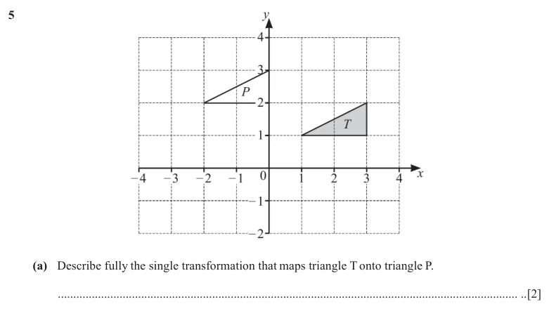 Question 5(a) - Cambridge IGCSE Maths Past Papers - Extended Non Calculator - Paper 2 - TZ1 November 2025