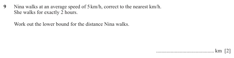Question 9 - Cambridge IGCSE Maths Past Papers - Extended Non Calculator - Paper 2 - TZ1 November 2025