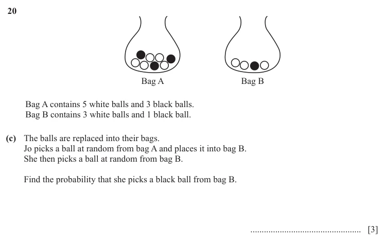 Question 20(c) - Cambridge IGCSE Maths Past Papers - Extended Non Calculator - Paper 2 - TZ1 November 2025