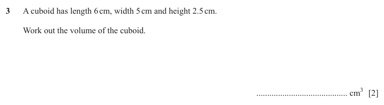 Question 3 - Cambridge IGCSE Maths Past Papers - Extended Non Calculator - Paper 2 - TZ2 November 2025