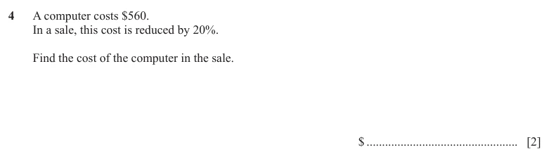 Question 4 - Cambridge IGCSE Maths Past Papers - Extended Non Calculator - Paper 2 - TZ2 November 2025
