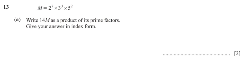 Question 13(a) - Cambridge IGCSE Maths Past Papers - Extended Non Calculator - Paper 2 - TZ2 November 2025