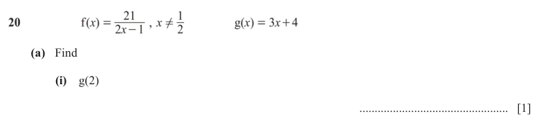 Question 20(a)(i) - Cambridge IGCSE Maths Past Papers - Extended Non Calculator - Paper 2 - TZ2 November 2025