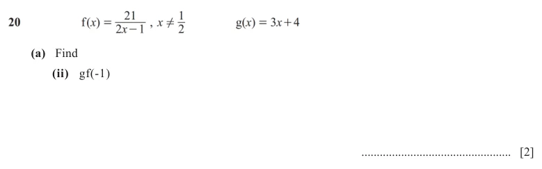 Question 20(a)(ii) - Cambridge IGCSE Maths Past Papers - Extended Non Calculator - Paper 2 - TZ2 November 2025