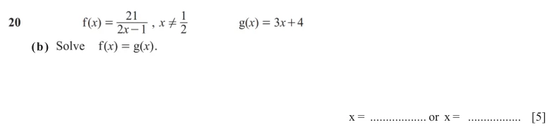 Question 20(b) - Cambridge IGCSE Maths Past Papers - Extended Non Calculator - Paper 2 - TZ2 November 2025
