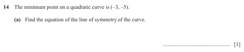 Question 14(a) - Cambridge IGCSE Maths Past Papers - Extended Non Calculator - Paper 2 - TZ3 November 2025