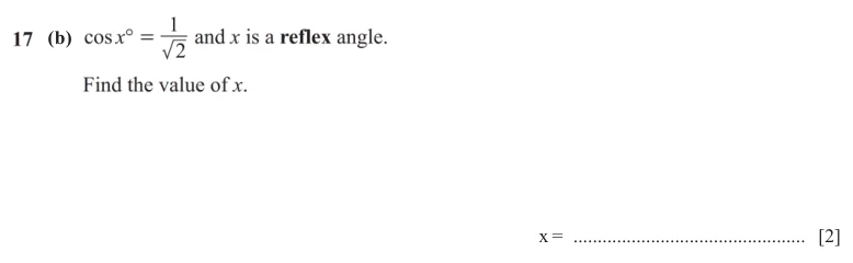 Question 17(b) - Cambridge IGCSE Maths Past Papers - Extended Non Calculator - Paper 2 - TZ3 November 2025