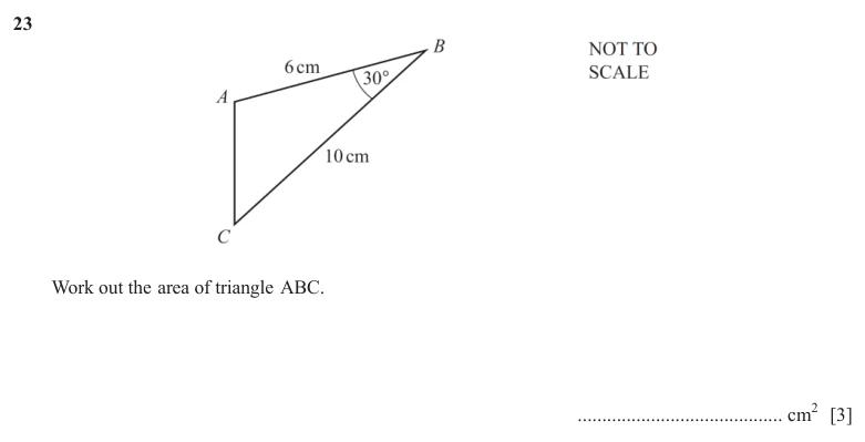 Question 23 - Cambridge IGCSE Maths Past Papers - Extended Non Calculator - Paper 2 - TZ3 November 2025