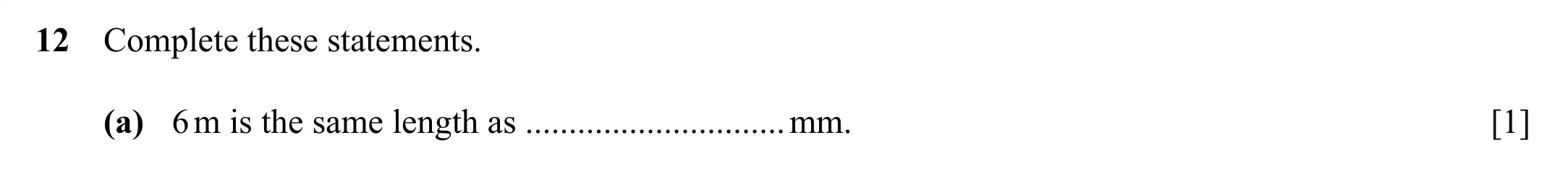Question 12(a) - Cambridge IGCSE Maths Past Papers - Core Calculator 2020 - Specimen Paper 1
