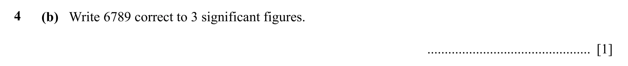 Question 4(b) - Cambridge IGCSE Maths Past Papers - Core Calculator 2020 - Specimen Paper 1