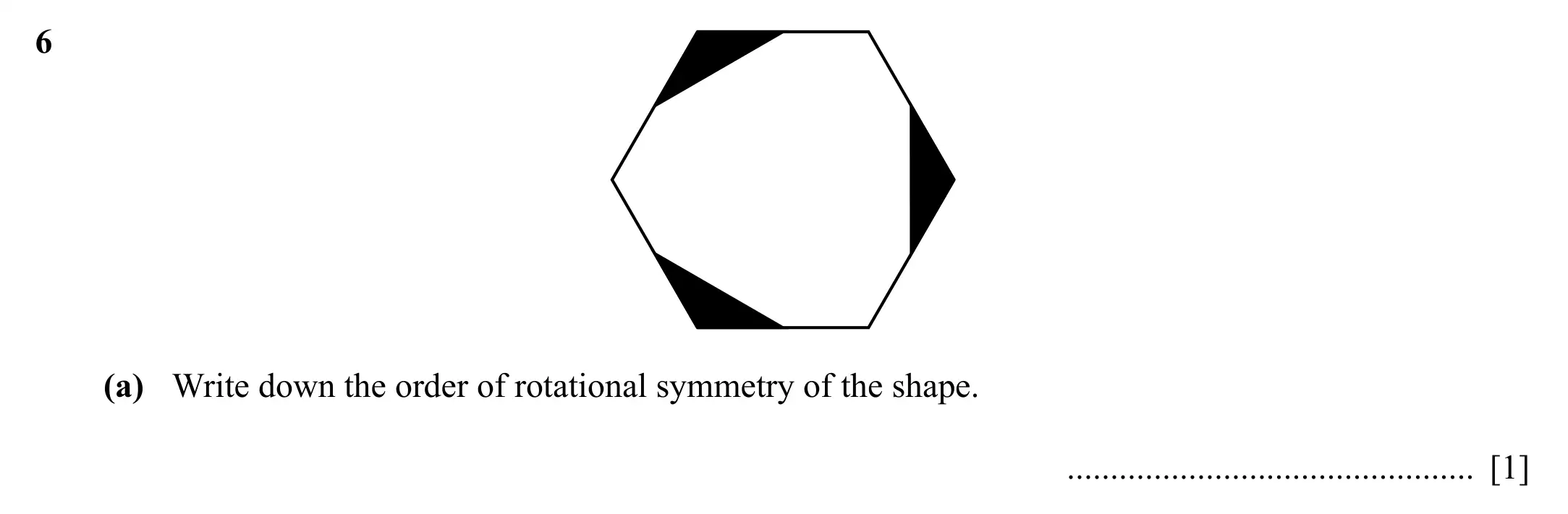 Question 6(a) - Cambridge IGCSE Maths Past Papers - Core Calculator 2020 - Specimen Paper 1