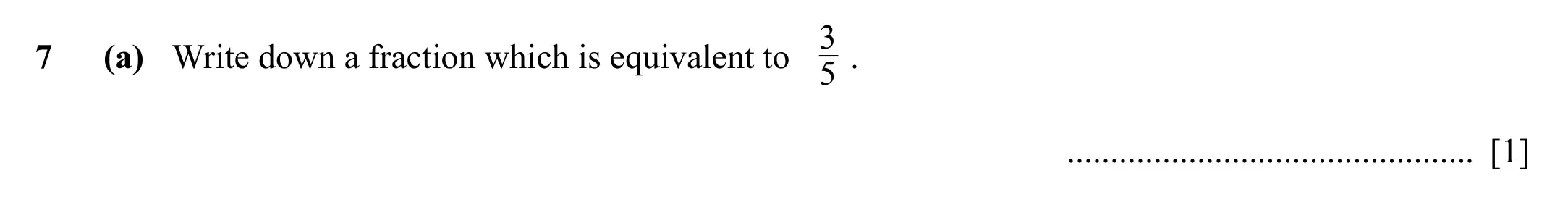Question 7(a) - Cambridge IGCSE Maths Past Papers - Core Calculator 2020 - Specimen Paper 1