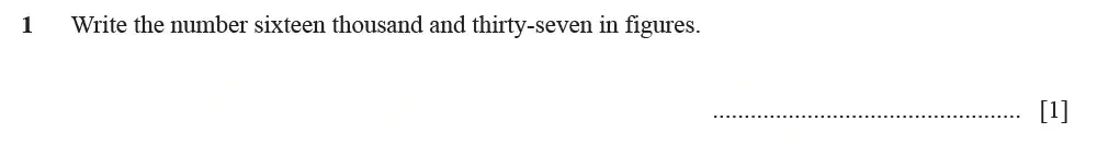 Question 01 - Cambridge IGCSE Maths Past Papers - Core Calculator March 2022 - Paper 1