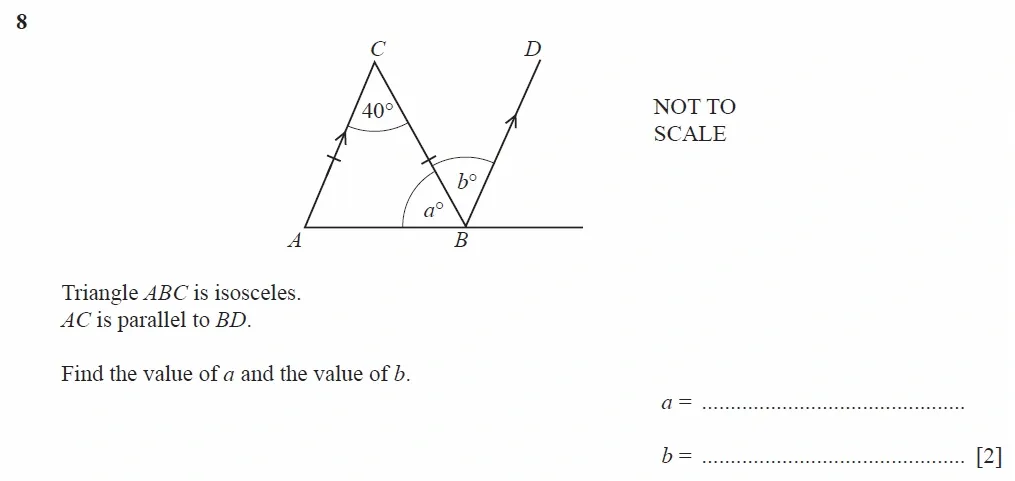 Question 08 - Cambridge IGCSE Maths Past Papers - Extended Calculator 2020 - Specimen Paper 1