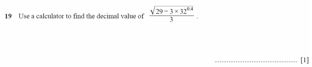 Question 19 - Cambridge IGCSE Maths Past Papers - Extended Calculator 2020 - Specimen Paper 1