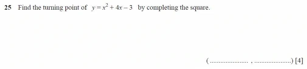 Question 25 - Cambridge IGCSE Maths Past Papers - Extended Calculator 2020 - Specimen Paper 1