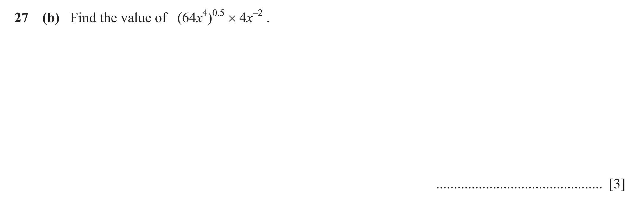 Question 27(b) - Cambridge IGCSE Maths Past Papers - Extended Calculator 2020 - Specimen Paper 2