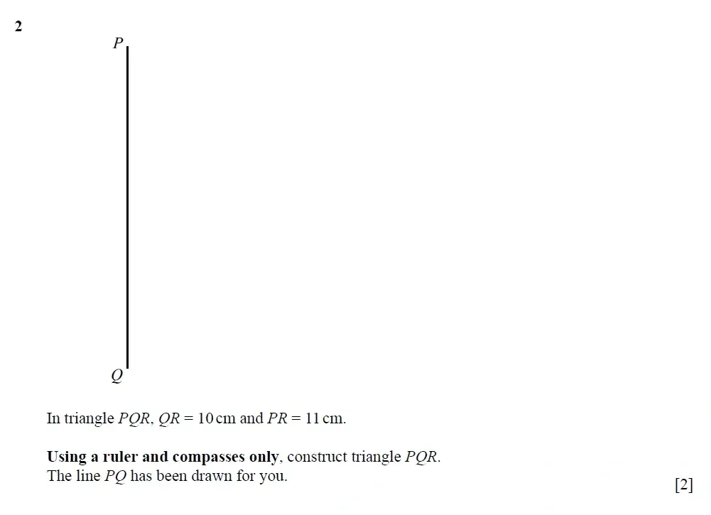 Question 02 - Cambridge IGCSE Maths Past Papers - Extended Calculator 2025 - Specimen Paper 4