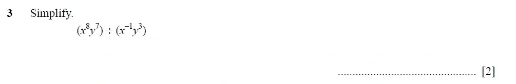 Question 03 - Cambridge IGCSE Maths Past Papers - Extended Calculator 2025 - Specimen Paper 4