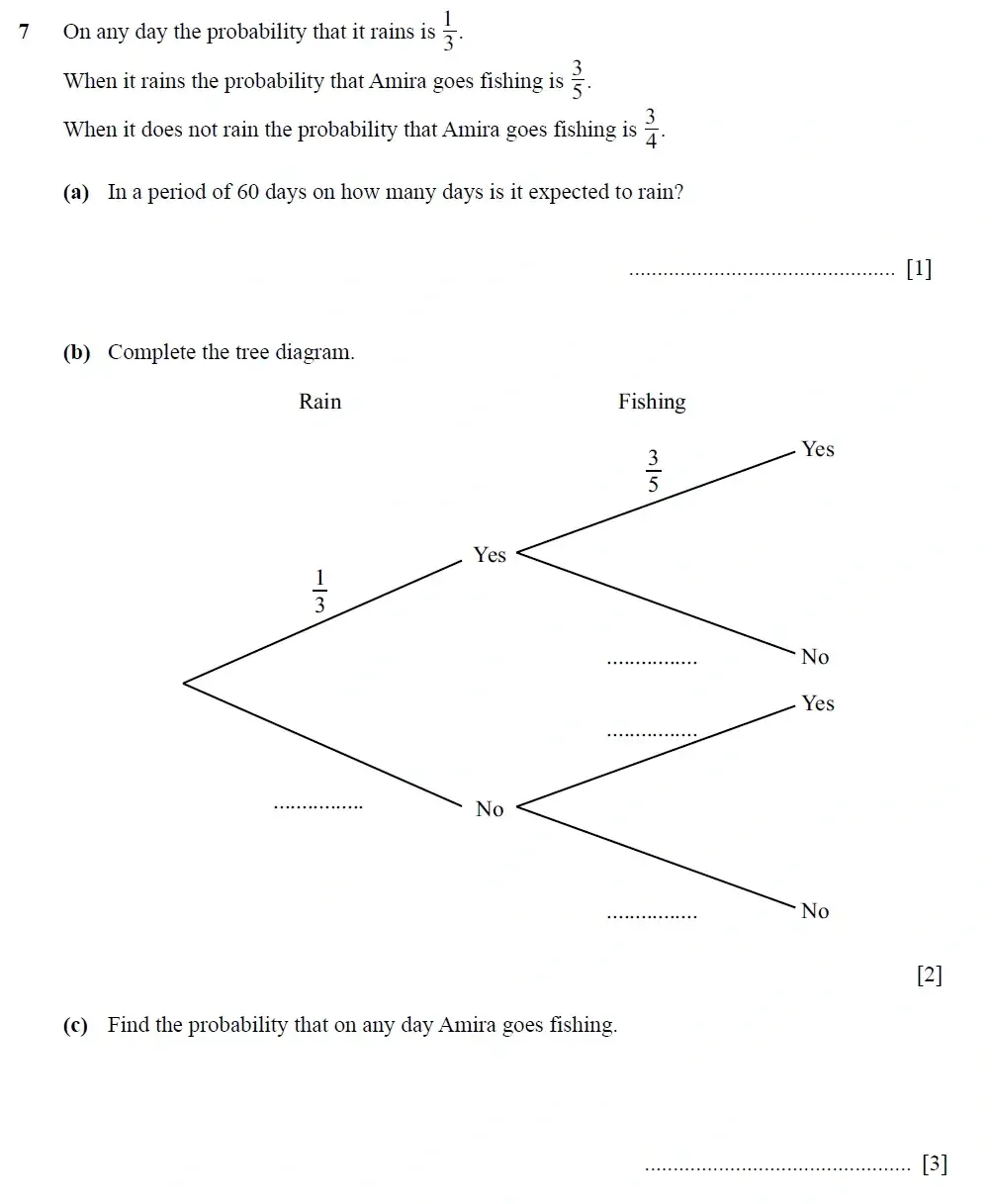 Question 07(a,b,c) - Cambridge IGCSE Maths Past Papers - Extended Calculator 2025 - Specimen Paper 4