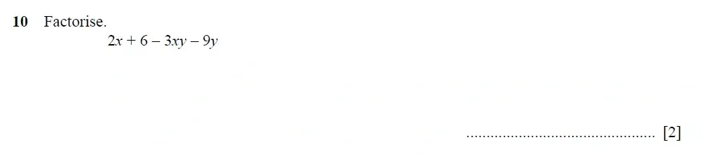 Question 10 - Cambridge IGCSE Maths Past Papers - Extended Calculator 2025 - Specimen Paper 4