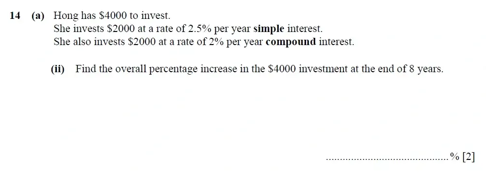 Question 14(a)(ii) - Cambridge IGCSE Maths Past Papers - Extended Calculator 2025 - Specimen Paper 4