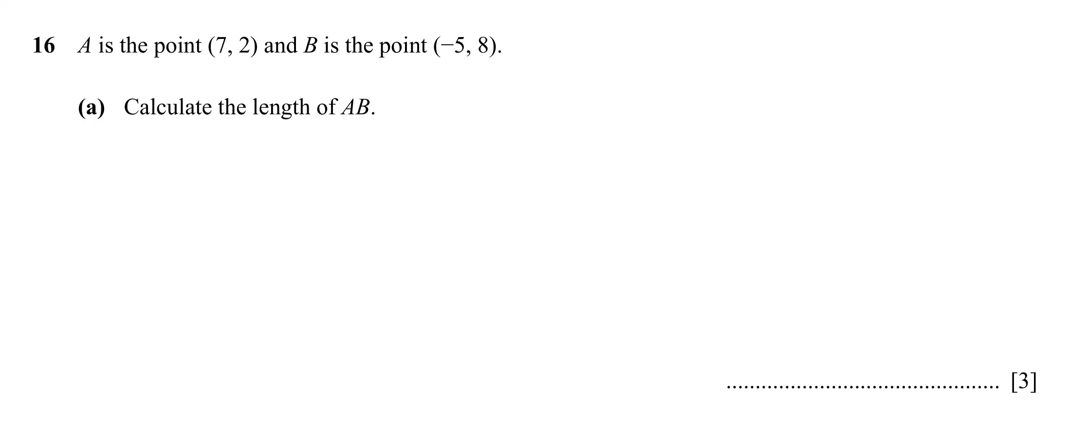 Question 16(a) - Cambridge IGCSE Maths Past Papers - Extended Calculator 2025 - Specimen Paper 4