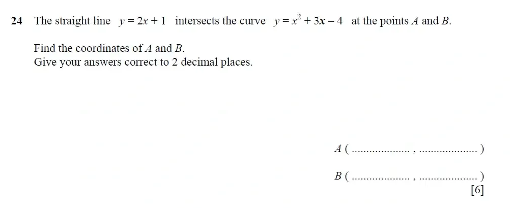 Question 24 - Cambridge IGCSE Maths Past Papers - Extended Calculator 2025 - Specimen Paper 4